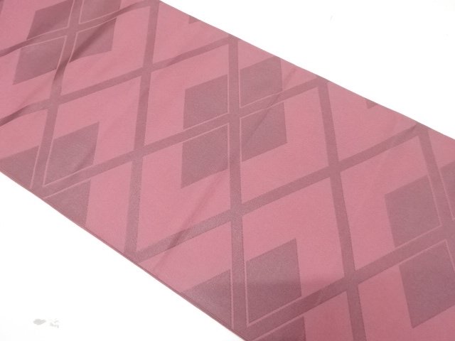 JAPANESE FUKURO OBI / UNUSED / WOVEN DIAGONAL GRID